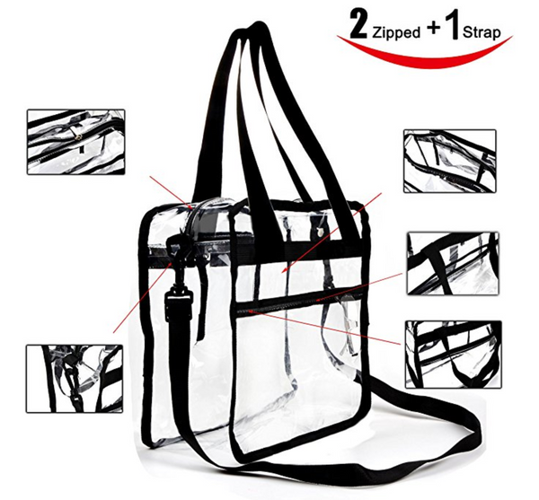 Personalized Clear Stadium Bag
