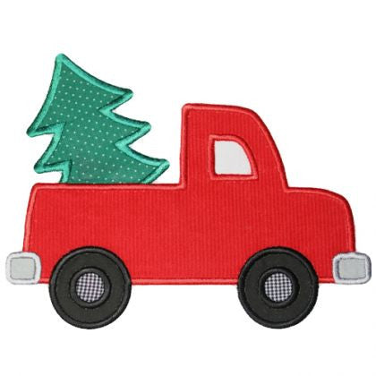 Custom Christmas Tree Truck Applique Design