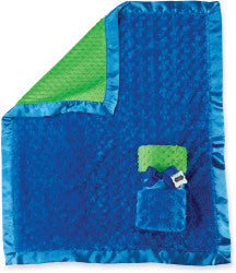 Mud Pie Blue Minky Blanket