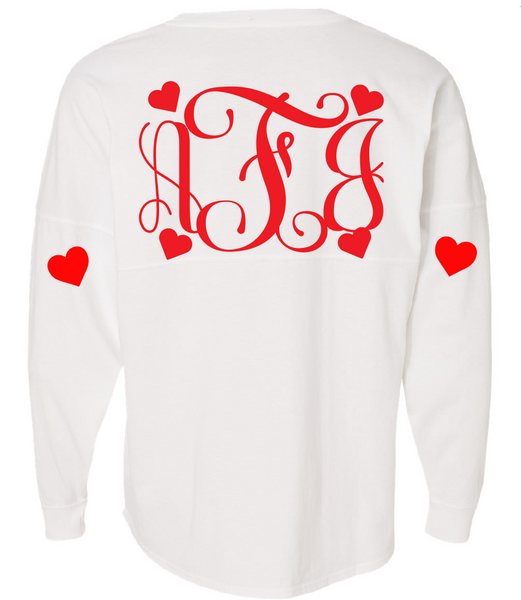 Queen Hearts Over Sized Spirit Jersey