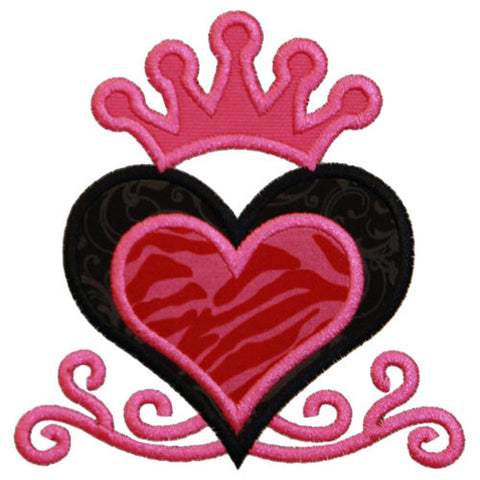 Custom Queen of Hearts Applique Design